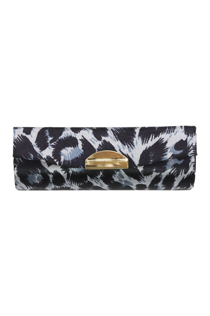 Exotic Leopard Print Satin Lipstick Case W/ Mirror