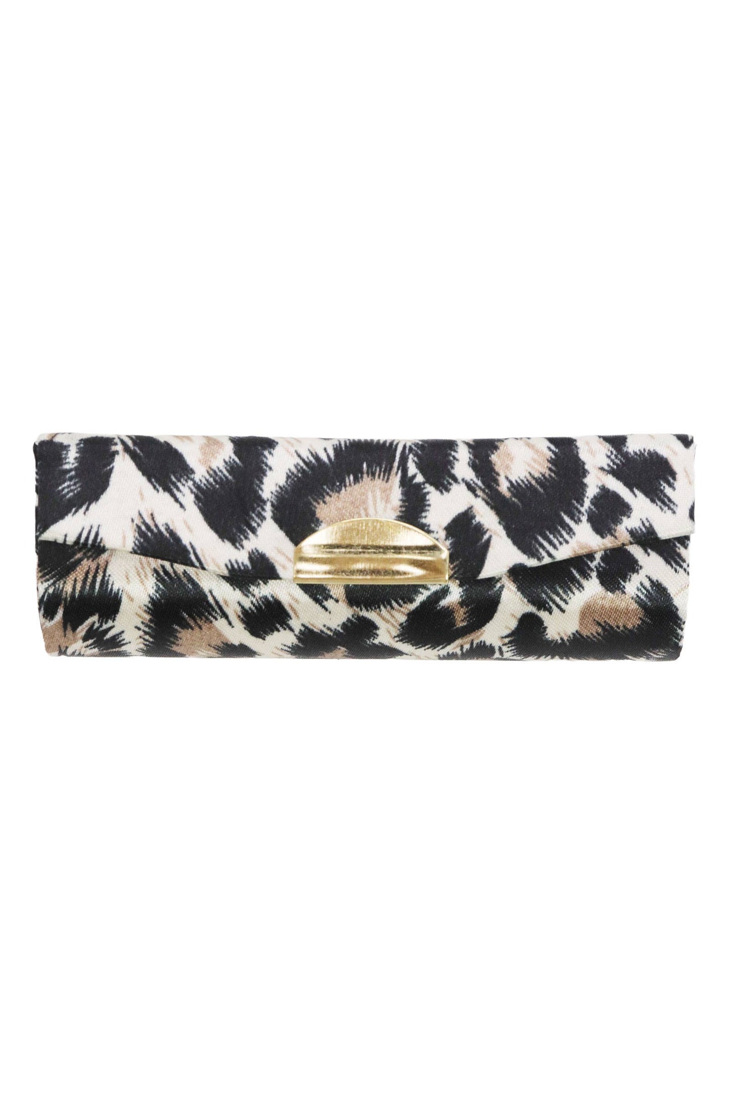 Exotic Leopard Print Satin Lipstick Case W/ Mirror