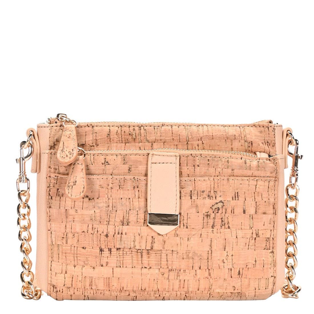 BGT15944 Cork Crossbody Bag: Peach