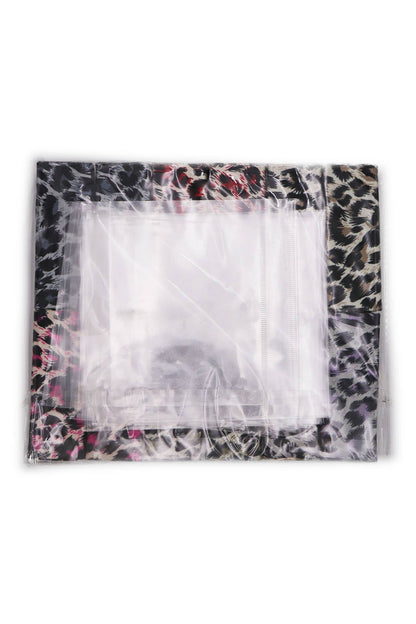 Exotic Leopard Print Satin Lipstick Case W/ Mirror