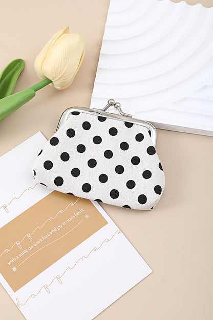 Zenana Polka Dot Kiss Lock Coin Purse UA-219