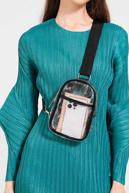 Stadium Approved Clear Crossbody Sling Bag