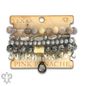 Mixed stone and bead five strand bracelet - LC