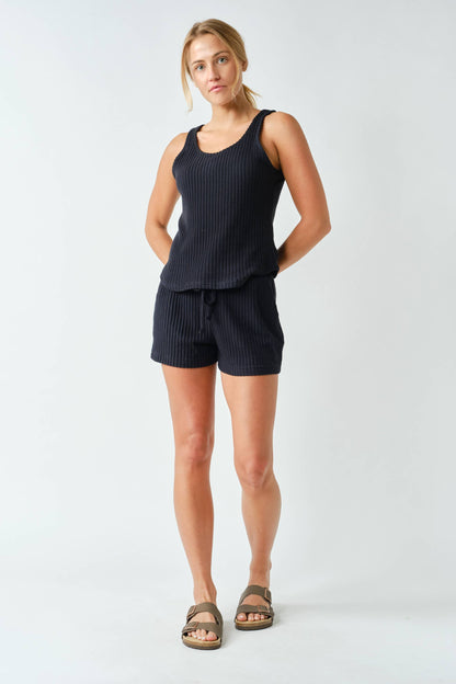 Mono B Softcore Rib Lounge Tank  top (KT5868)