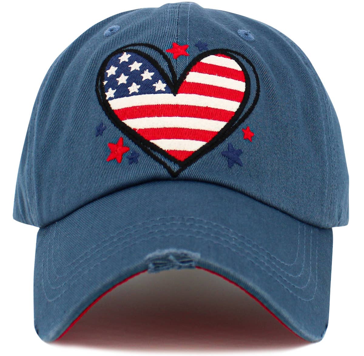 Heart Flag Vintage Ballcap