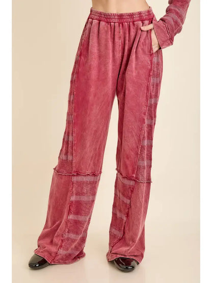 Mineral Washed Textured Pants HP7626