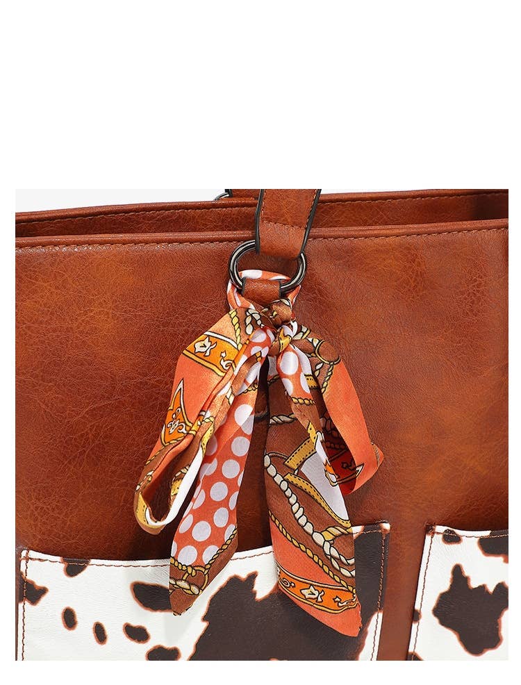 COW HANDBAG TOTE BAG CROSS BAG CLUTCH PURSE
