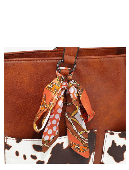 COW HANDBAG TOTE BAG CROSS BAG CLUTCH PURSE