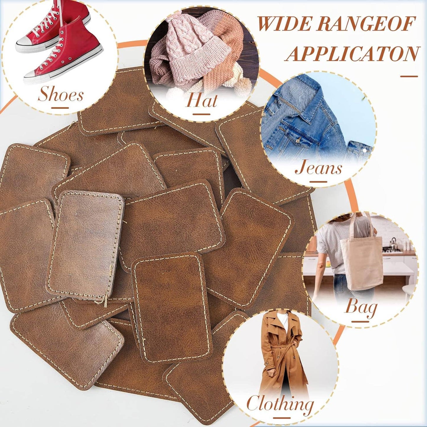 Square Leather Patches