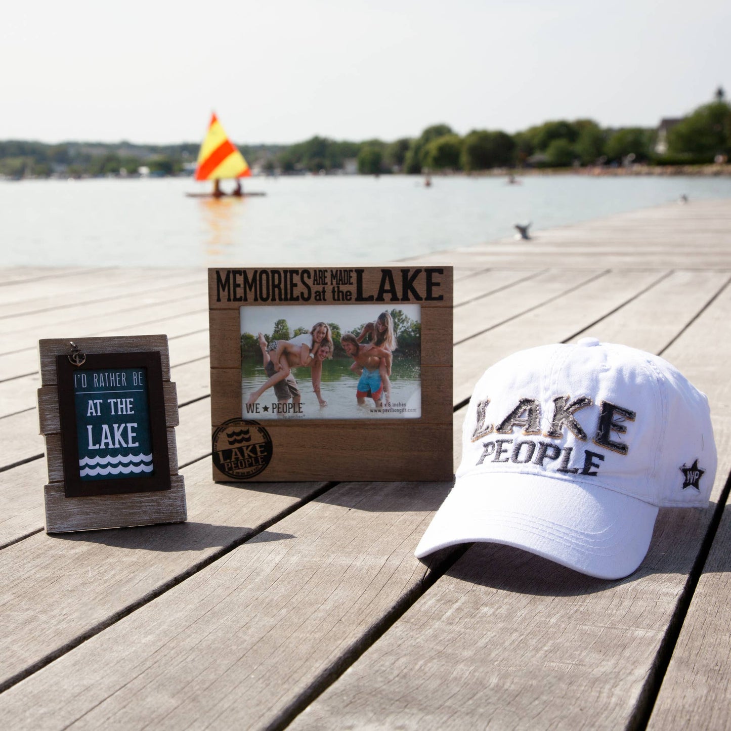 Lake People - White Adjustable Hat