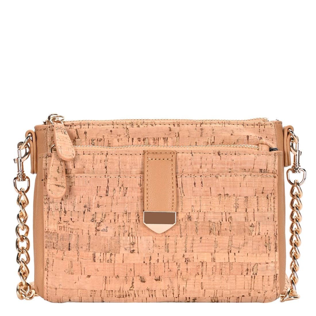 BGT15944 Cork Crossbody Bag: Peach