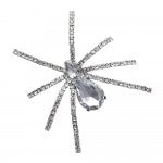 Crystal Spider Halloween Brooch Pin