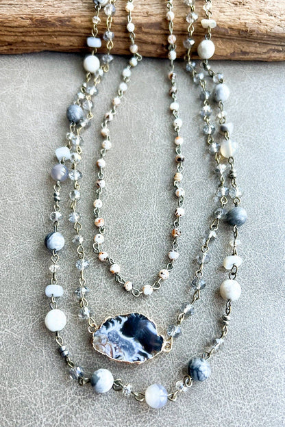 Florence Necklace Grey