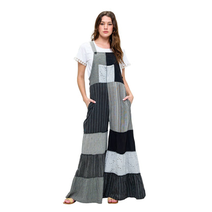 Yak & Yeti Spring/Summer Patchwork Overall Jumpsuit