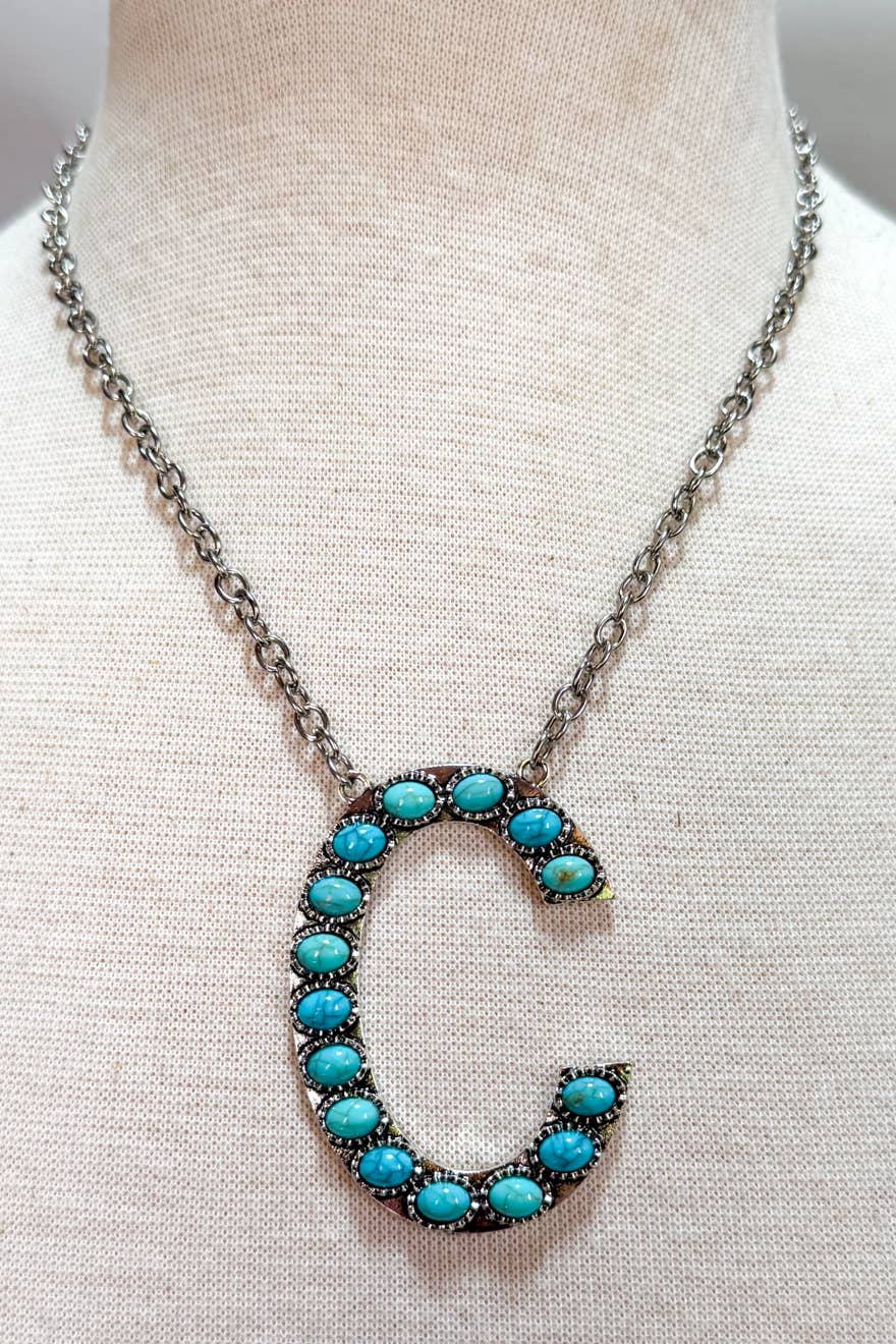 Blaze Initial Necklace-Silver