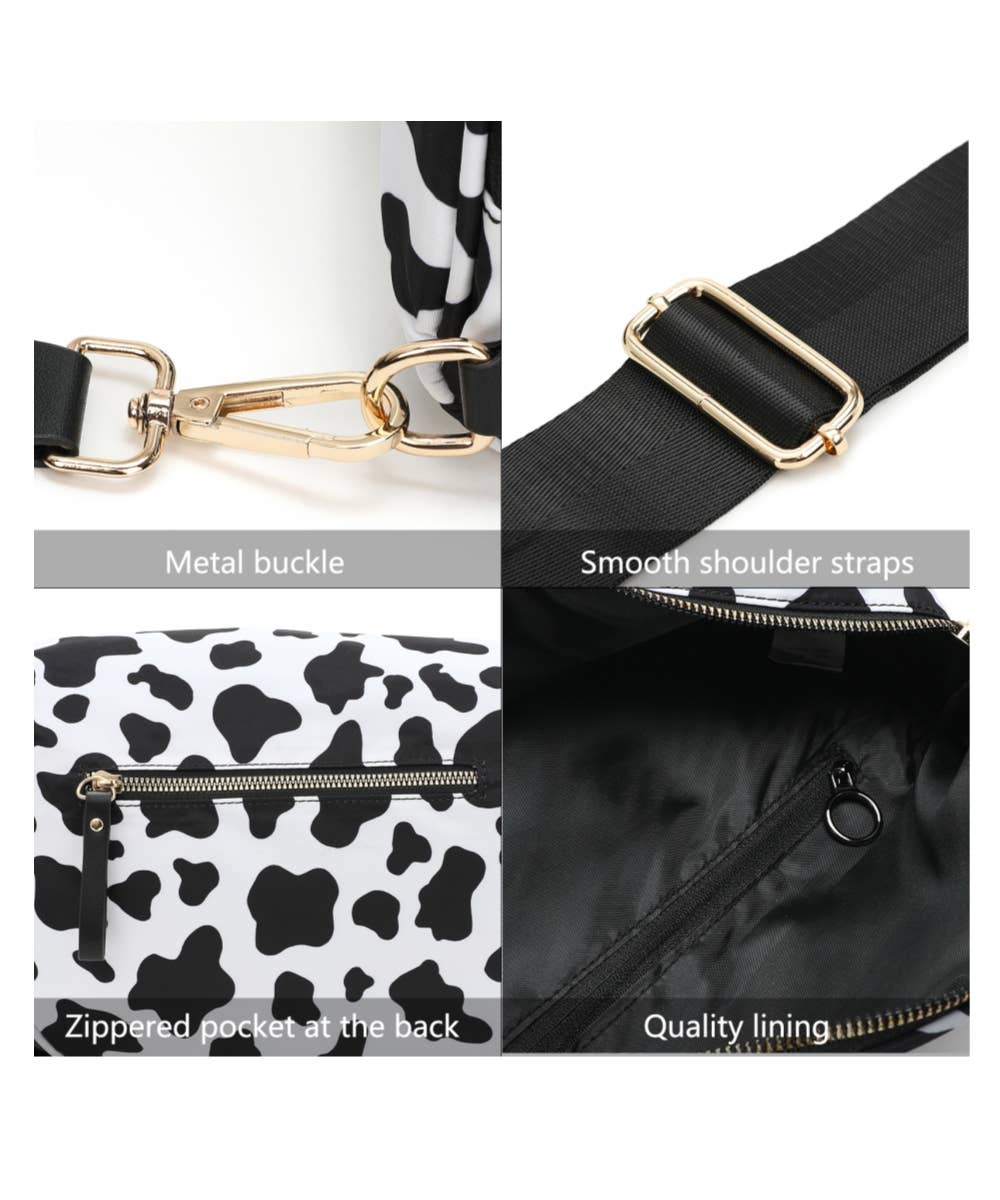 PRINTED CROSSBODY HANDBAG PURSE