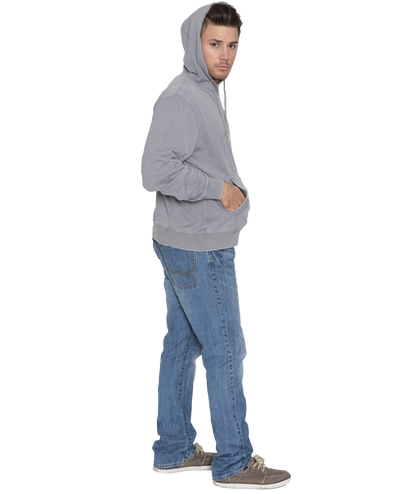 Unisex Fit Burnout Fleece Pullover Hoodie