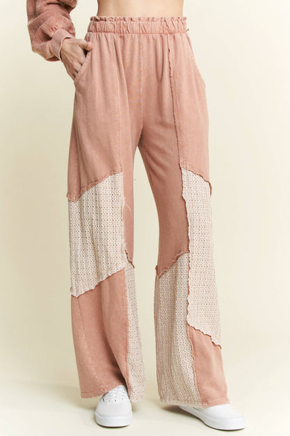 Mineral Wash WaveKnit Jacquard Pants HP6104