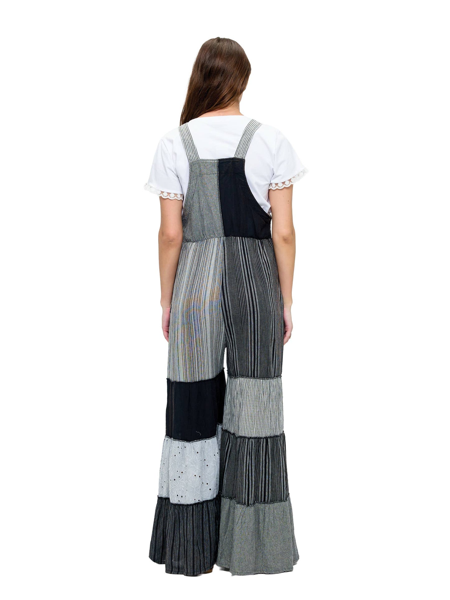 Yak & Yeti Spring/Summer Patchwork Overall Jumpsuit