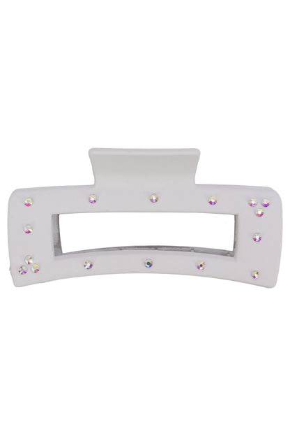 Bling Matte Hollow Block Hair Claw