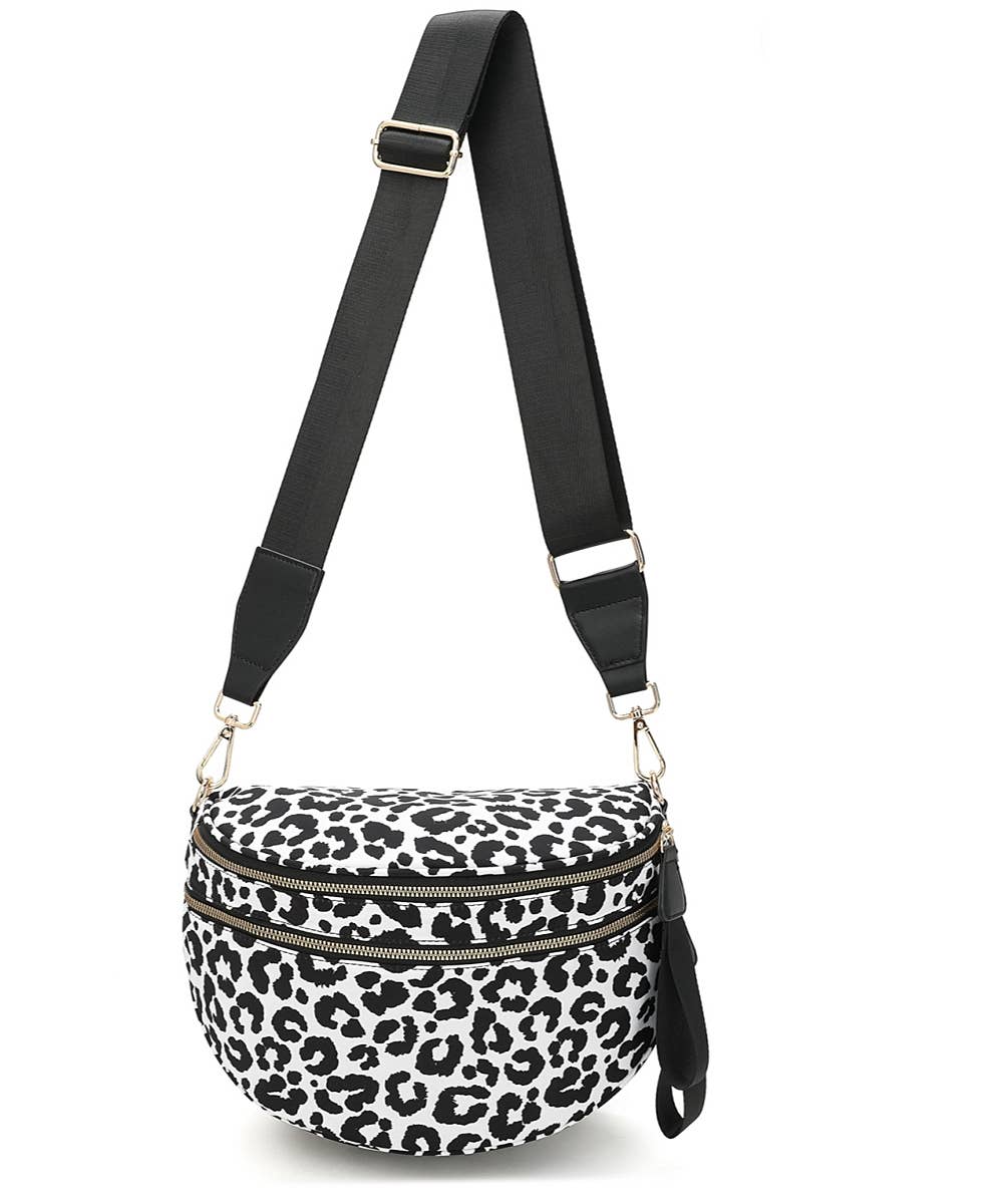 PRINTED CROSSBODY HANDBAG PURSE