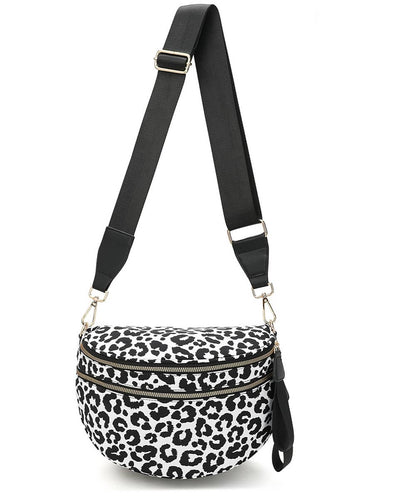 PRINTED CROSSBODY HANDBAG PURSE