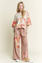 Mineral Wash Floral Bandana Lace Pants HP5767P1