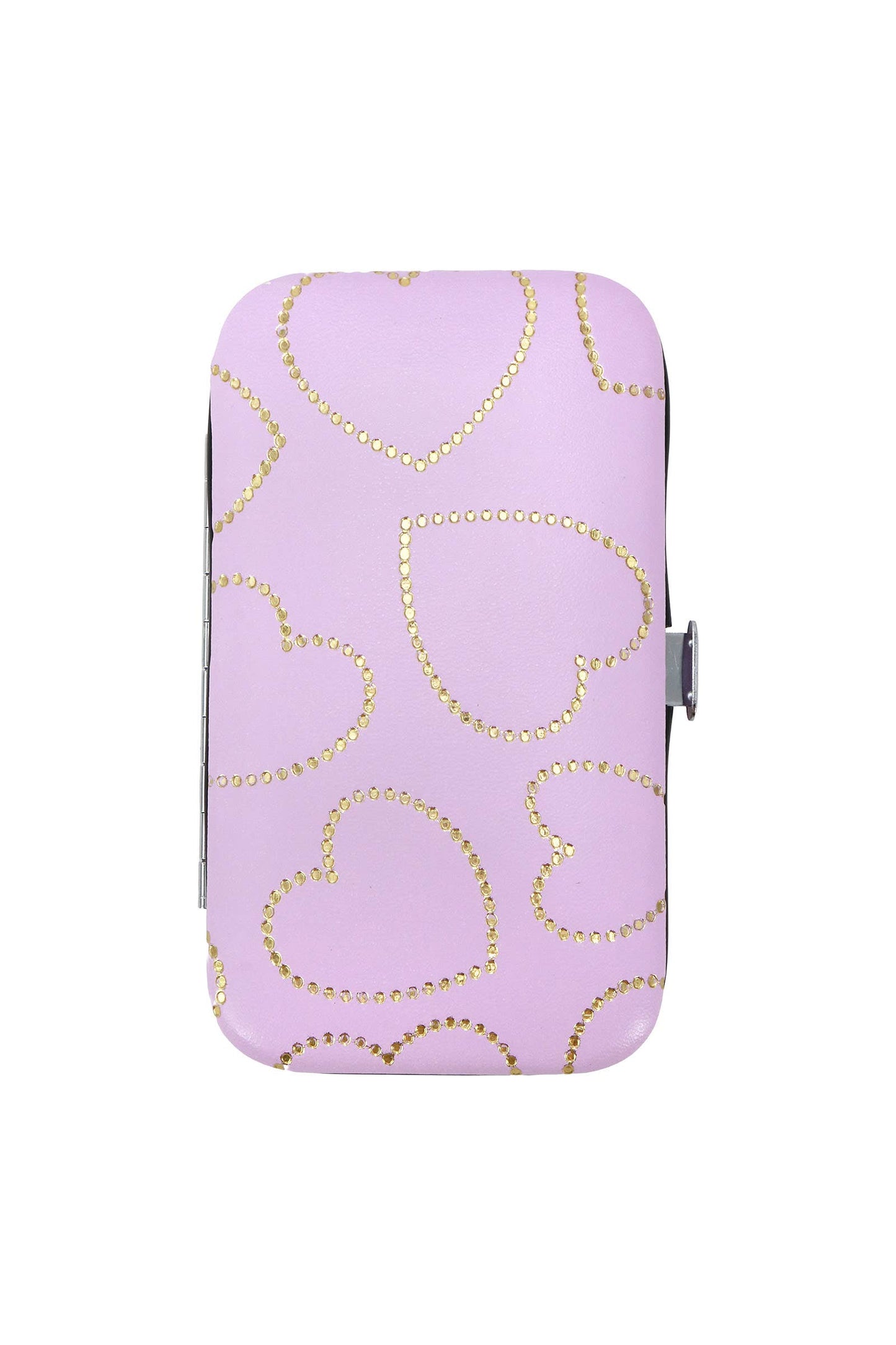 Bling Hearts Vegan Leather 7-pcs Nailcare Kit