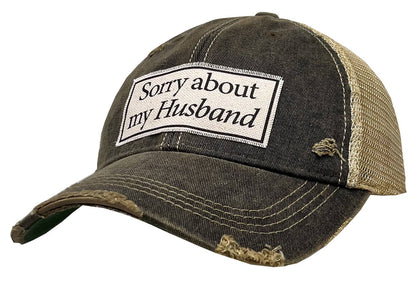 Sorry About My Husband Trucker Hat Baseball Cap