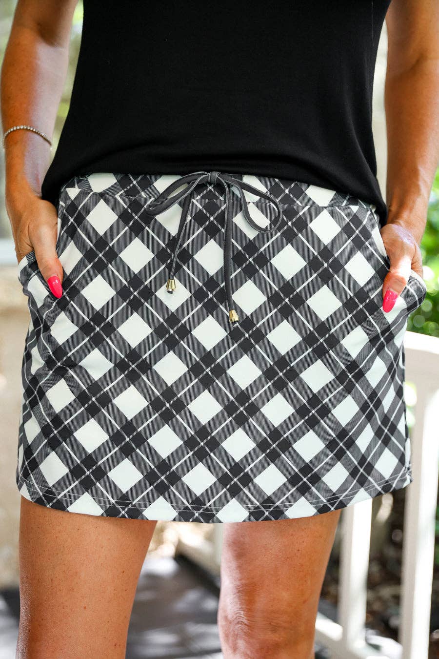 Jess Lea Midnight Plaid Skort