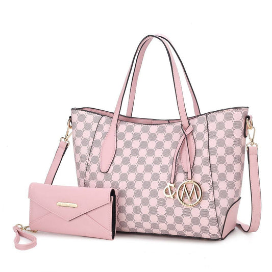 Gianna Vegan Leather Women Tote & matching Wallet by Mia K
