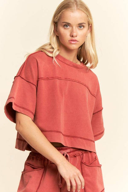 Davi & Dani Mineral Washed Barrel Pants