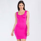 Women's Solid Seamless Traditional Tank Slip Dress