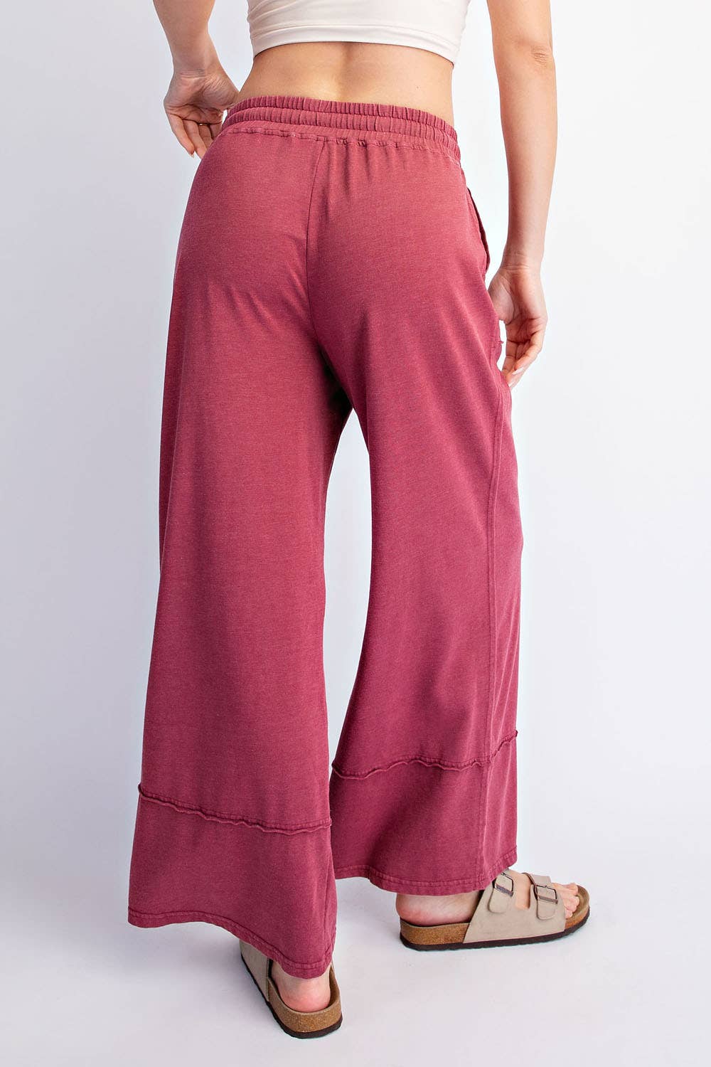 Rae Mode Mineral Washed Cropped Wide Leg Pant P6363