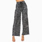 Pleated Drawstring Giraffe Printed Pocket Pants