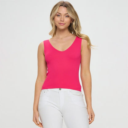 Women's Reversible Ribbed Seamless Tank