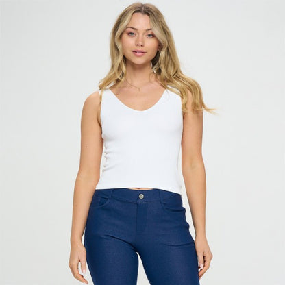 Women's Reversible Ribbed Seamless Tank