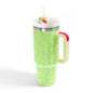 Rhinestone 40oz Double Wall Stainless Steel Vacuum Tumbler With Handle