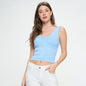 Women's Seamless Reversible Stonewashed Ribbed Tank