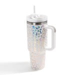 Holographic Leopard Print 40oz Stainless Steel Tumbler