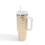 Holographic Leopard Print 40oz Stainless Steel Tumbler