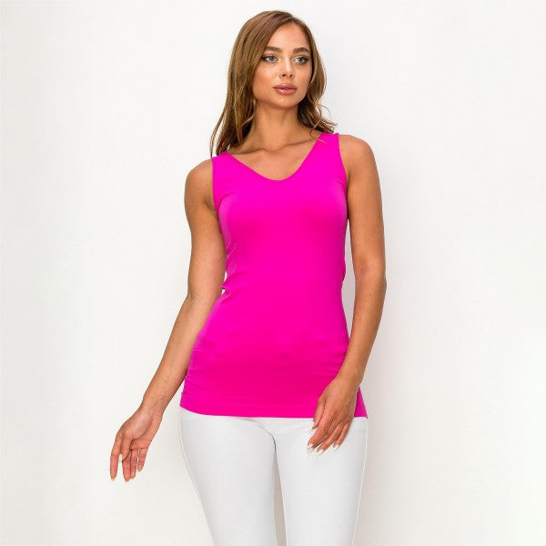 Women's Seamless Reversible V-Neck Tank Top