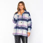 Oversized Heavyweight Faux Wool Plaid Shacket