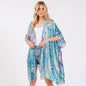 Abstract Print Silky Kimono