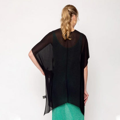 Do Everything In Love Solid Chiffon Ruana