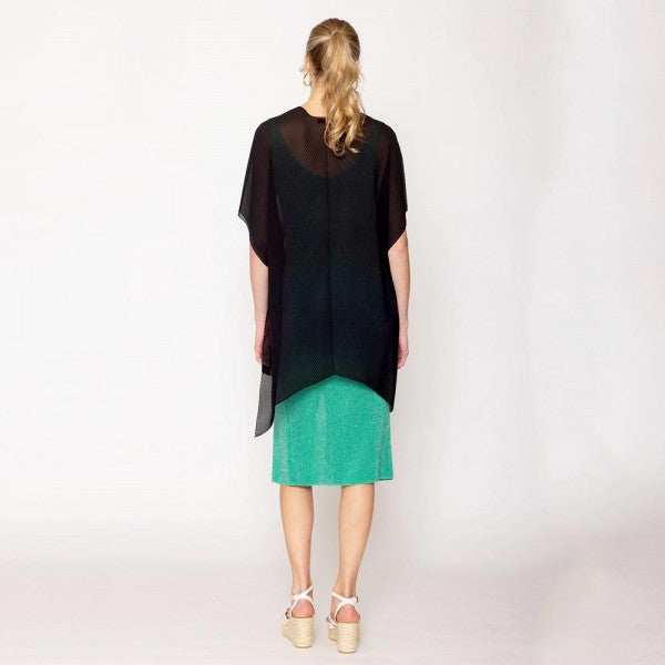 Do Everything In Love Solid Chiffon Ruana