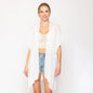 Do Everything In Love Solid Chiffon Ruana