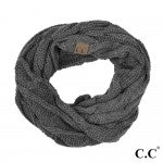 C.C SF-800 Cable Knit Infinity Scarf