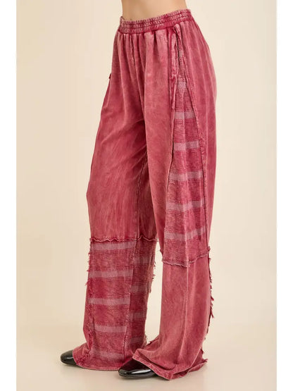 Mineral Washed Textured Pants HP7626
