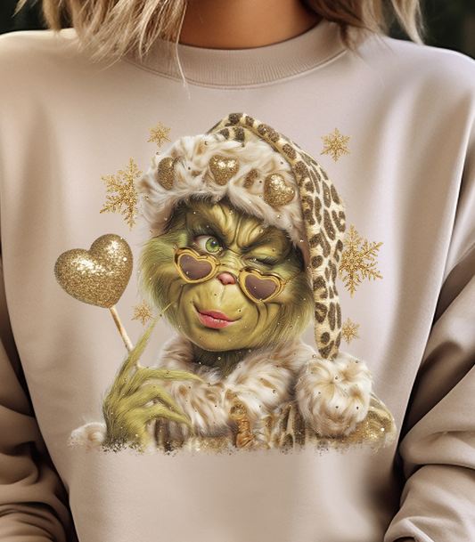 Leopard G Santa Bling T Shirt